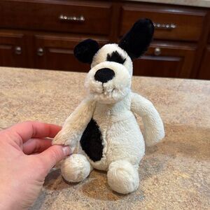 Bashful Black & Cream Puppy, Small
